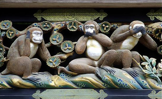 Hear no evil, speak no evil, see no evil