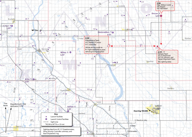 Minot Ground Observation Map No. 1
