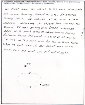 Isley's drawing from his AF-117