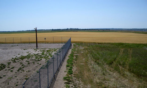 N-7 looking south from the front gate