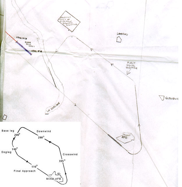 Scan of Werlich's Overlay Map with traffic pattern inset