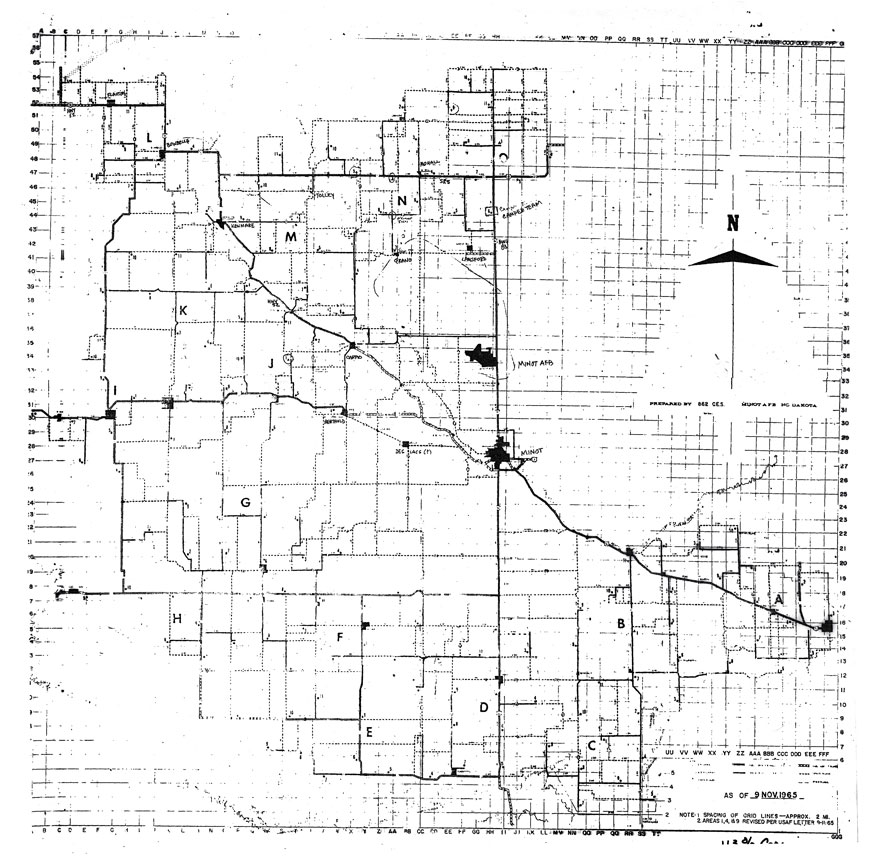 Minot AFB Case/Reference Map
