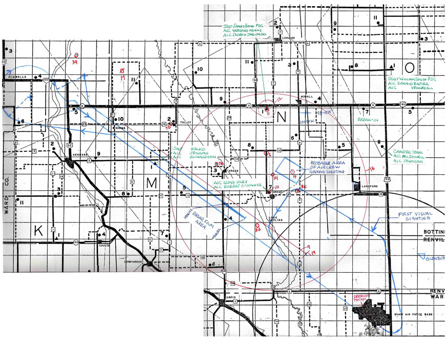 Minot AFB Case/Reference Map